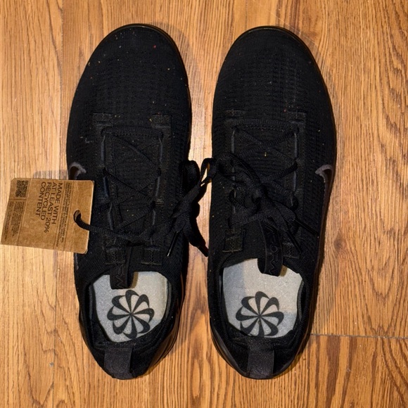 Nike Air Vapormax 2021 Flyknit FK ‘Triple Black’ Black Anthracite NWOB Men’s 8 - Picture 7 of 13